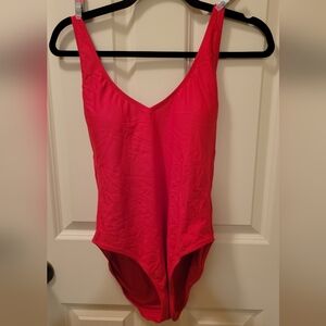 Girlfriend Collective Vibrant Red One-Piece Swimsuit sz Large